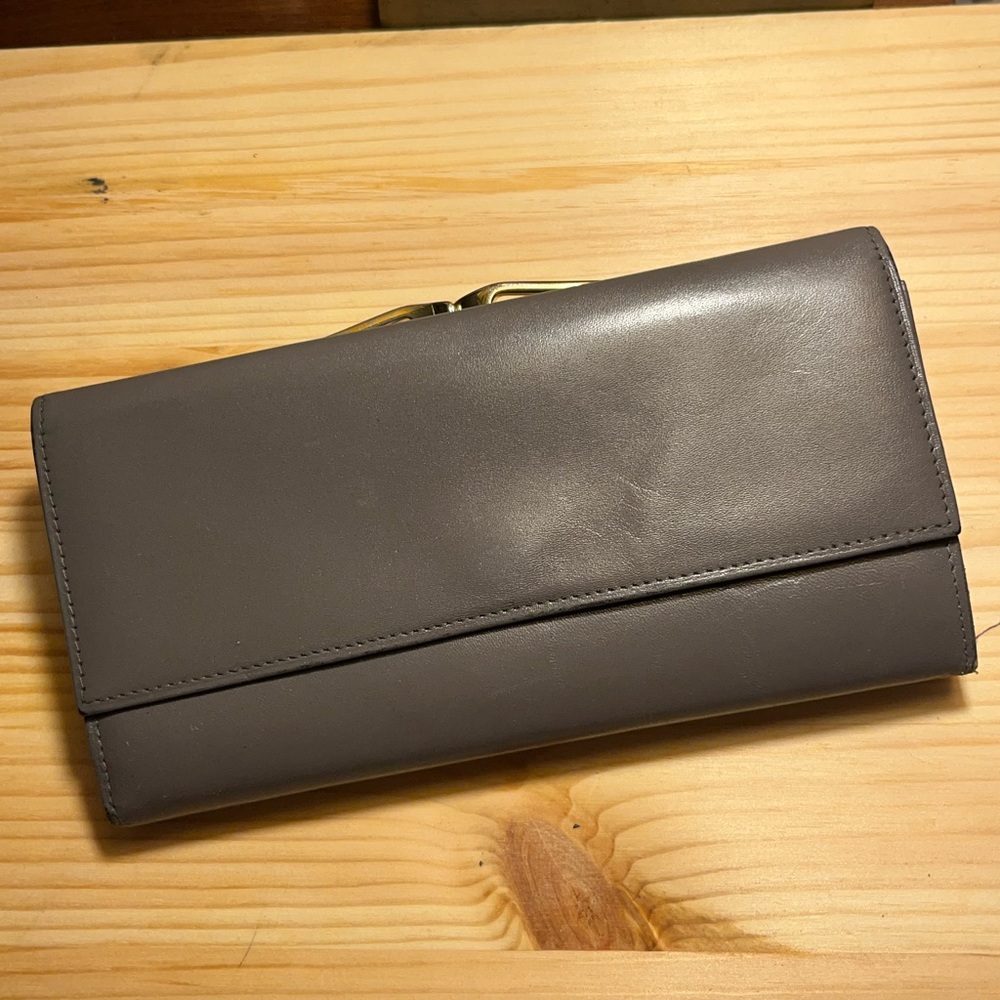 Royce W.Germany Genuine leather wallet long trifold with snap close coin holder